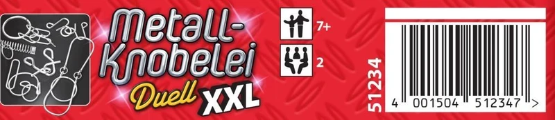 Metall-Knobelei XXL, Reisespiel in der Metalldose