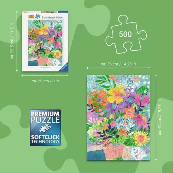 Erwachsenenpuzzle Blumen für dich – 500 Teile