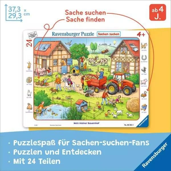 Kinderpuzzle Mein kleiner Bauernhof – 24 Teile ab 4 Jahren