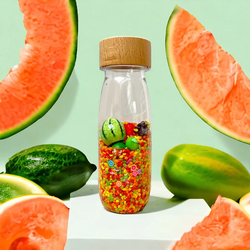 Beobachtungsflasche Früchte – Sensorik ab 3 Monaten