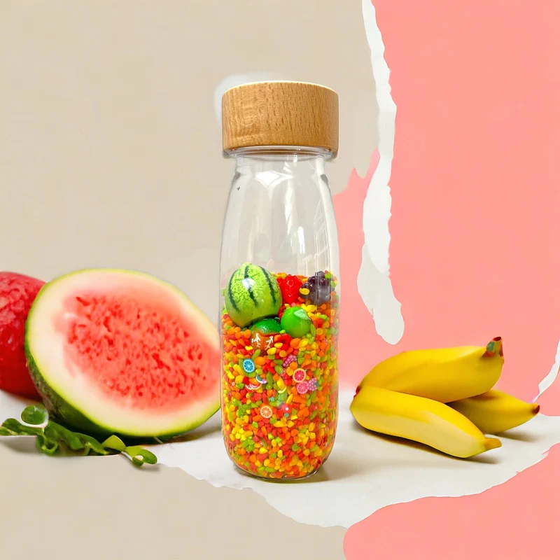 Beobachtungsflasche Früchte – Sensorik ab 3 Monaten
