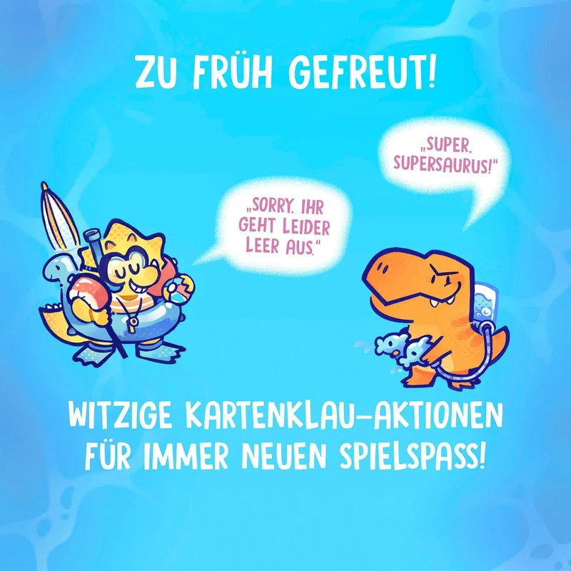 Kartenspiel Dino Party mit Sammel- und Tauscheffekten für 2-6 Spieler ab 7 Jahren