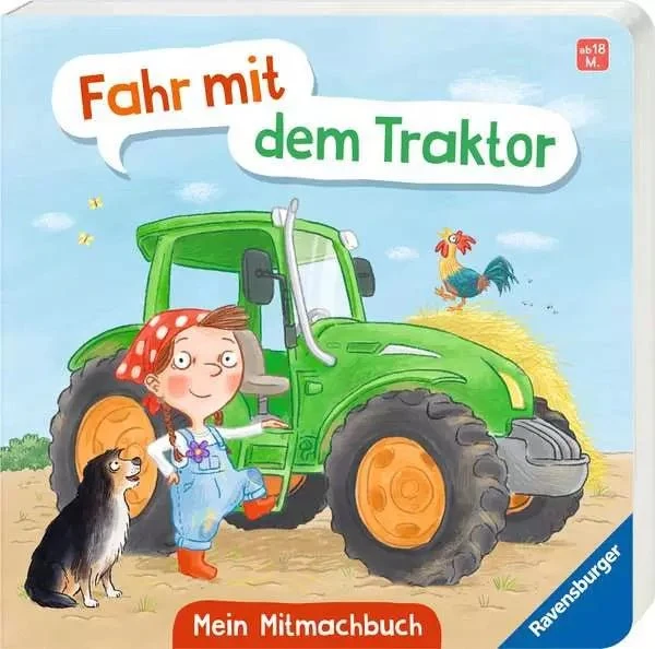 Mitmachbuch Fahr mit Traktor! – Bauernhof-Abenteuer für Kleinkinder