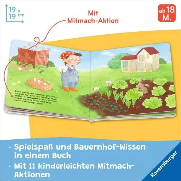 Mitmachbuch Fahr mit Traktor! – Bauernhof-Abenteuer für Kleinkinder