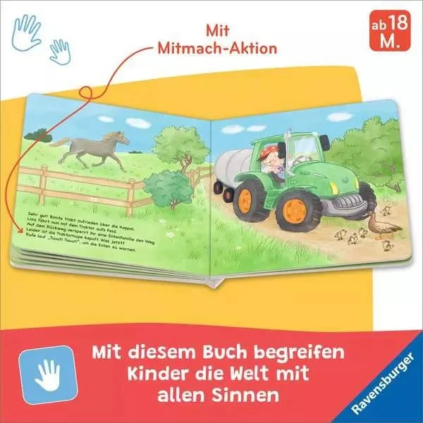 Mitmachbuch Fahr mit Traktor! – Bauernhof-Abenteuer für Kleinkinder