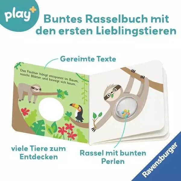 Rasselbuch – Erste Tiere mit Rassel und Reimen