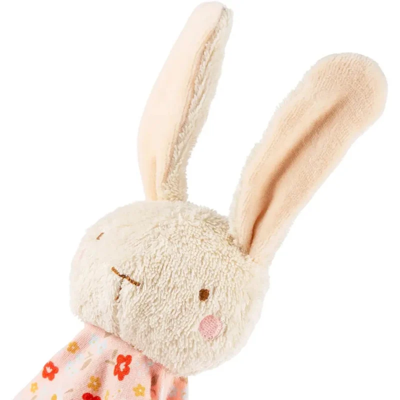 Schnuffeltuch Hase Terry weiß – weiches Schmusetuch