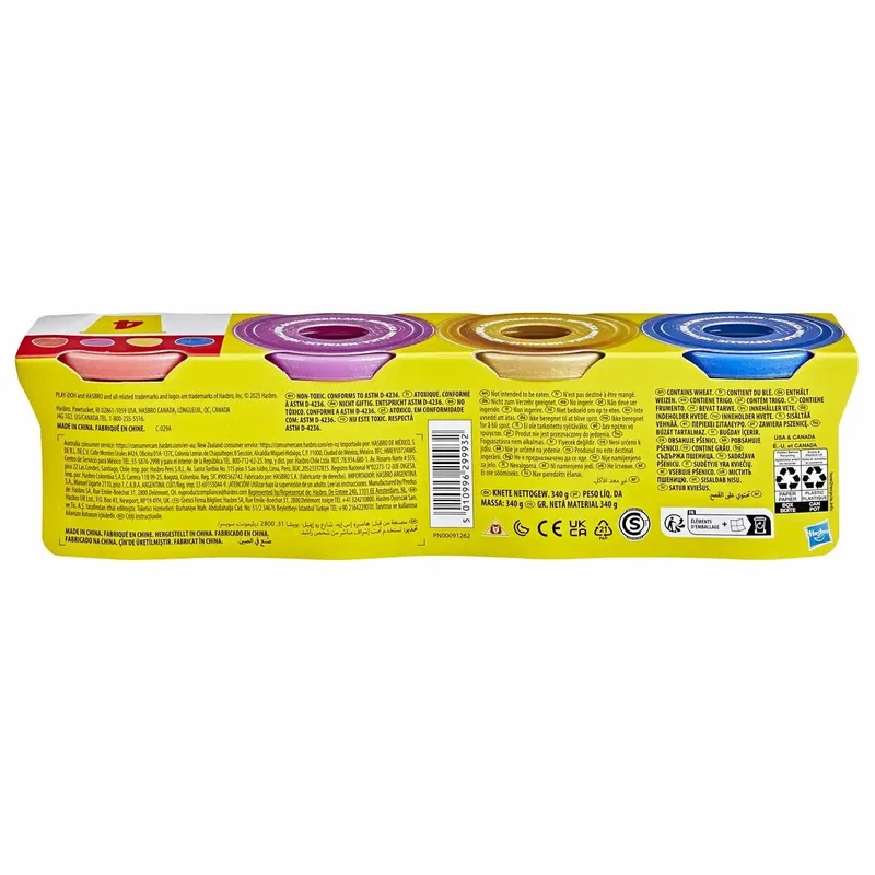 Play-Doh Metallic Spielknete 4er Pack