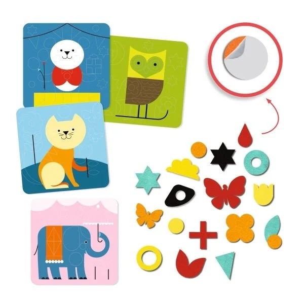 Bastelpackung Gentle Creatures 4 Bilder – Djeco