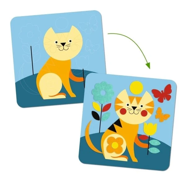Bastelpackung Gentle Creatures 4 Bilder – Djeco