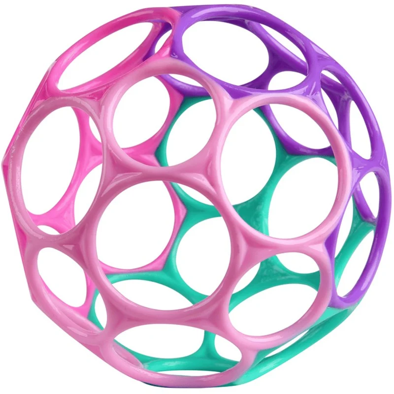 Greifling Oball Classic Pink/Lila – Weicher Babyspielball