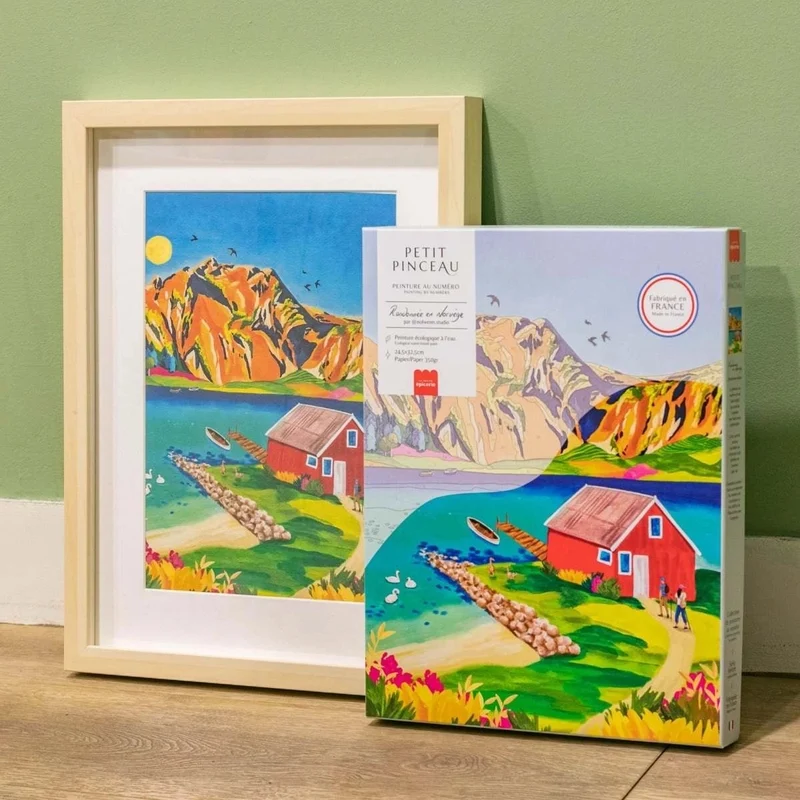 Malen nach Zahlen Norwegen – Kreativset Landschaft – La Petite Épicerie