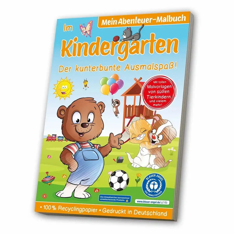 Abenteuer Malbuch Meine Welt im Kindergarten