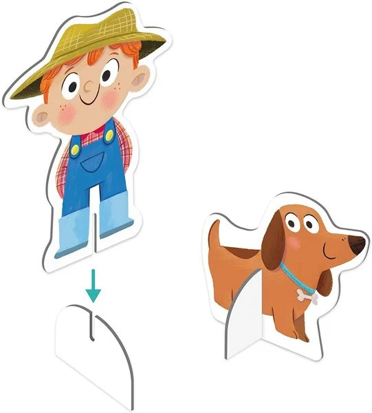 Goula XXL Puzzle Bauernhof – Lernpuzzle mit Spielfiguren
