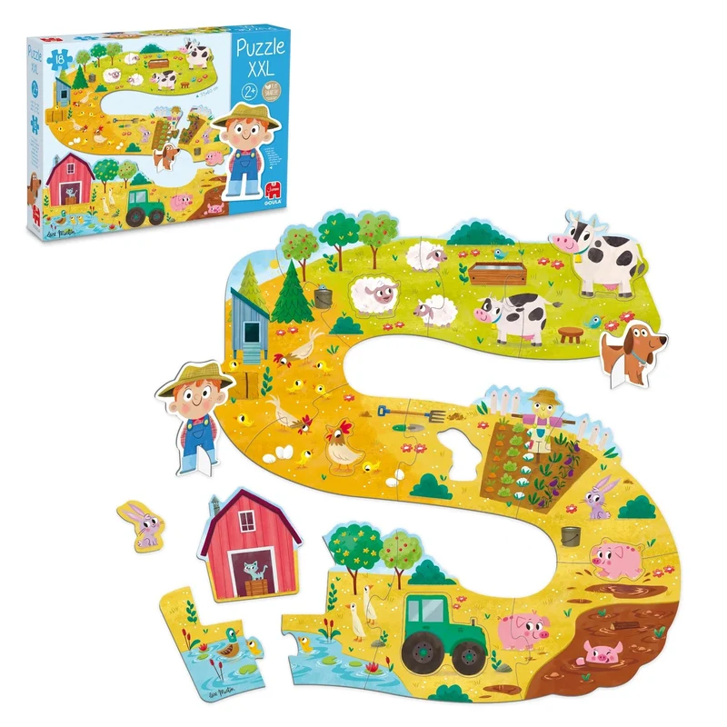 Goula XXL Puzzle Bauernhof – Lernpuzzle mit Spielfiguren
