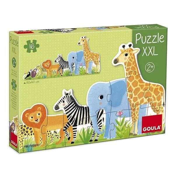 Goula XXL Puzzle Dschungel – Lernpuzzle mit Tieren