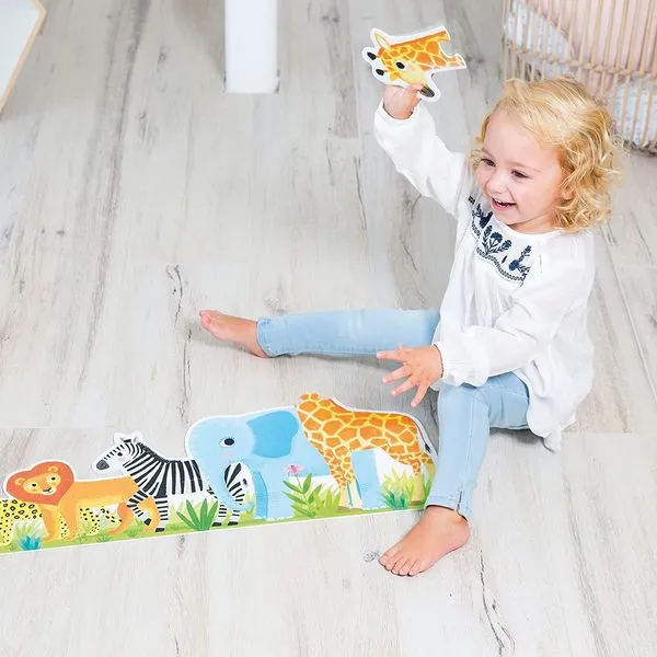 Goula XXL Puzzle Dschungel – Lernpuzzle mit Tieren
