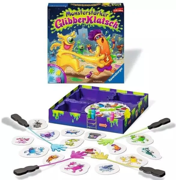 Ravensburger Monsterstarker GlibberKlatsch – Reaktionsspiel ab 5 Jahren
