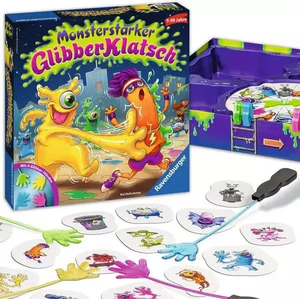 Ravensburger Monsterstarker GlibberKlatsch – Reaktionsspiel ab 5 Jahren