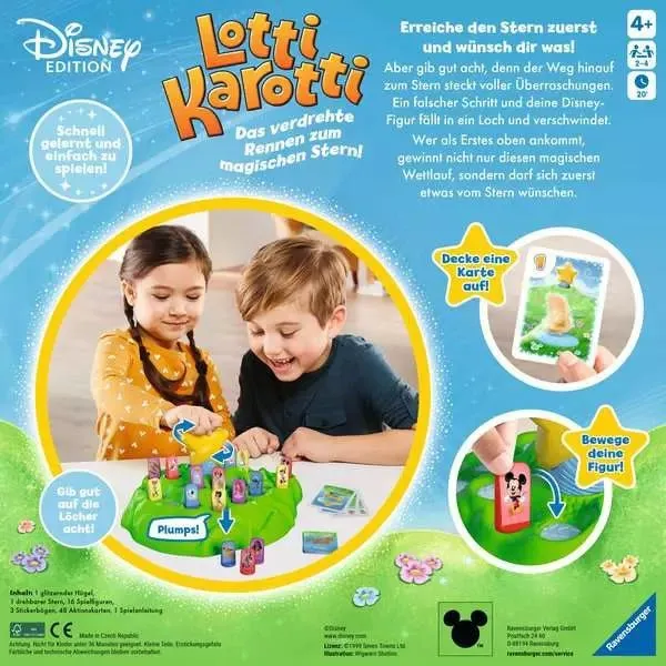 Ravensburger Lotti Karotti – Disney Edition Familienspiel ab 4 Jahren