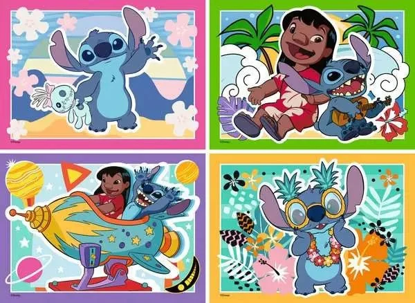 Kinderpuzzle ab 6 Jahren - Speedy Puzzle Stitch - 4x35 Teile