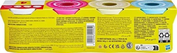 Play-Doh Konfetti Spielknete 4er-Pack ab 2 Jahren