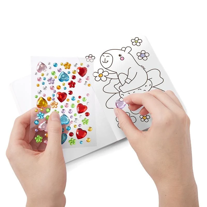 Stickermalbuch mit Diamond-Stickern – Glitzer Malbuch