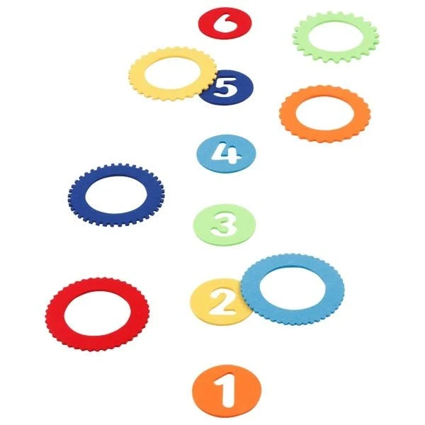 Goki Ringwurfspiel mit Filzringen aus Holz ab 3 Jahren