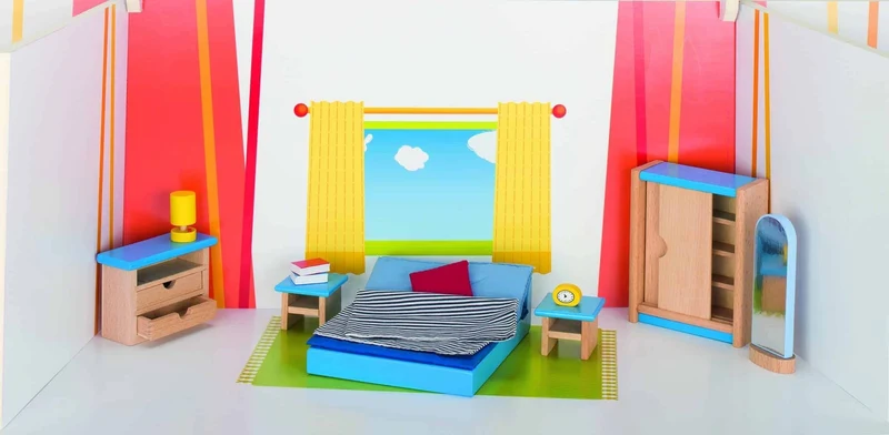 GOKI Schlafzimmer Puppenmöbel aus Holz