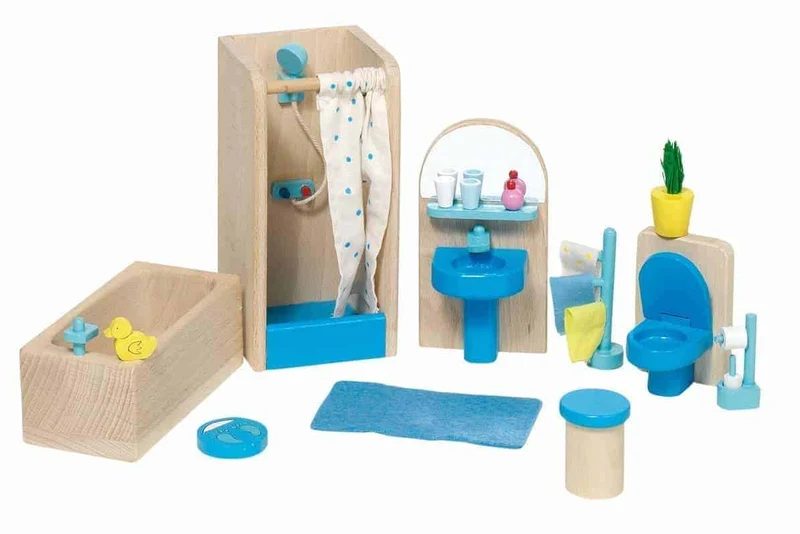 GOKI Puppenmöbel Badezimmer Set
