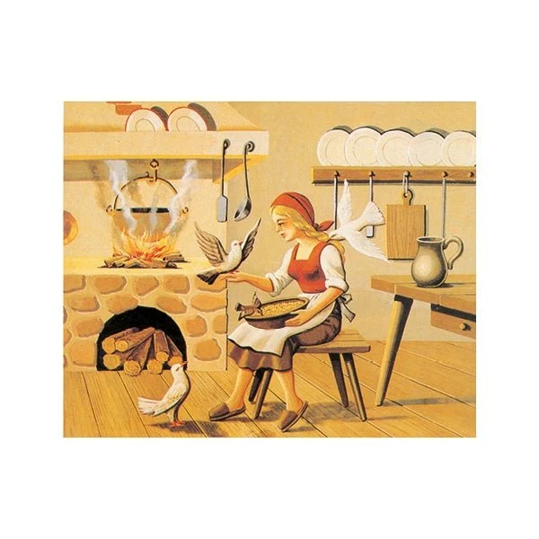 Märchen Würfelpuzzle aus Holz