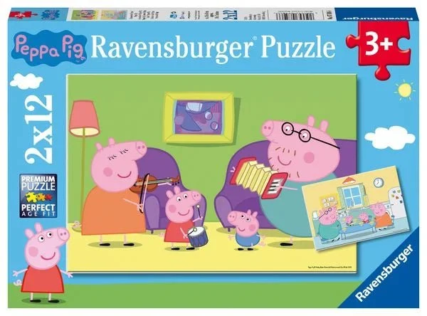 Puzzle 2x12 - Zuhause bei Peppa