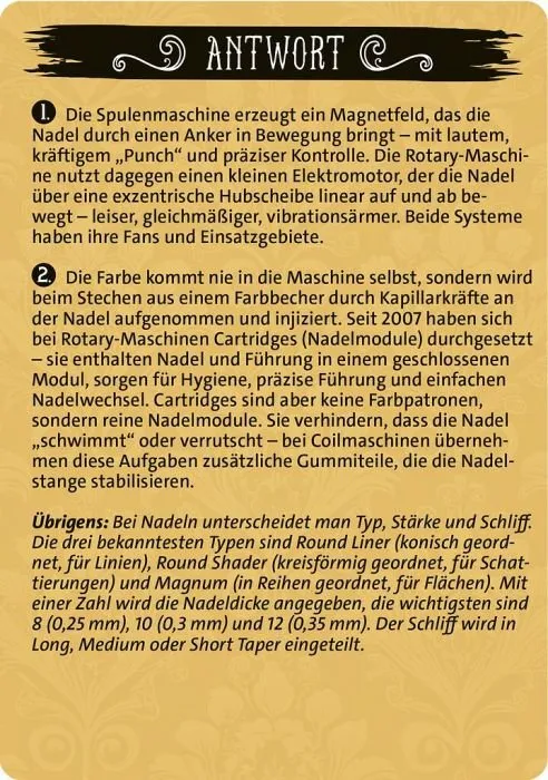 Das große Tattoo Quiz – 100 Fragen Kartenset