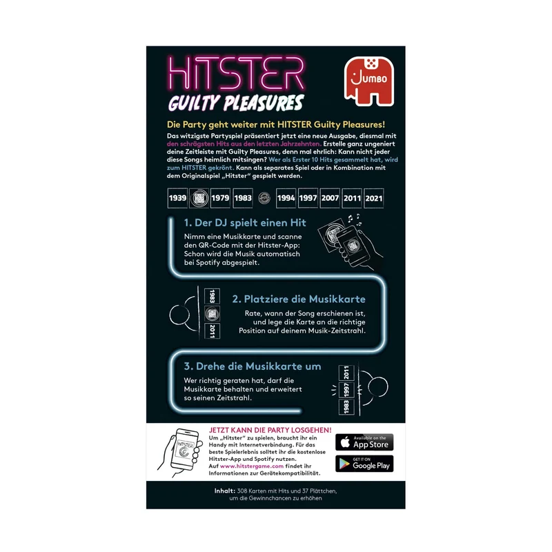 Hitster – Guilty Pleasures Edition – Musikquiz