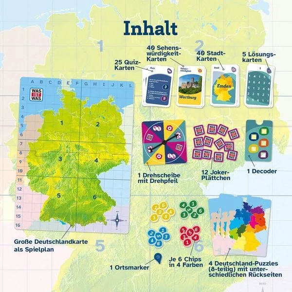WAS IST WAS - Entdecke Deutschland: Schätzen - Spielen - Quizzen