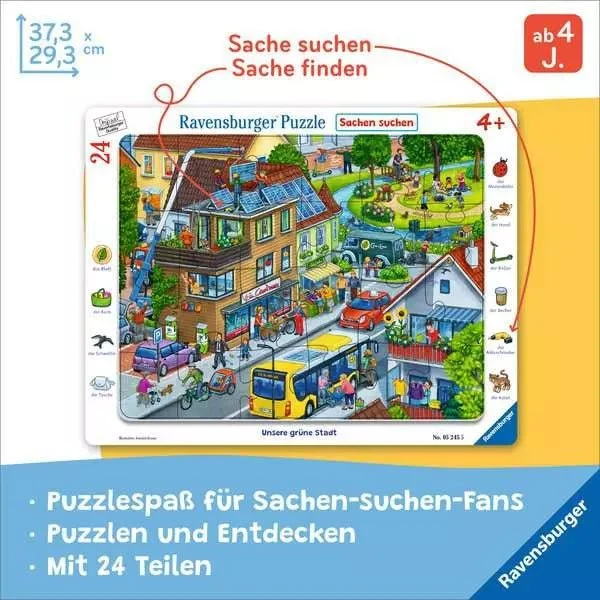 Rahmenpuzzle 24 Teile Unsere grüne Stadt ab 4 Jahren – Ravensburger