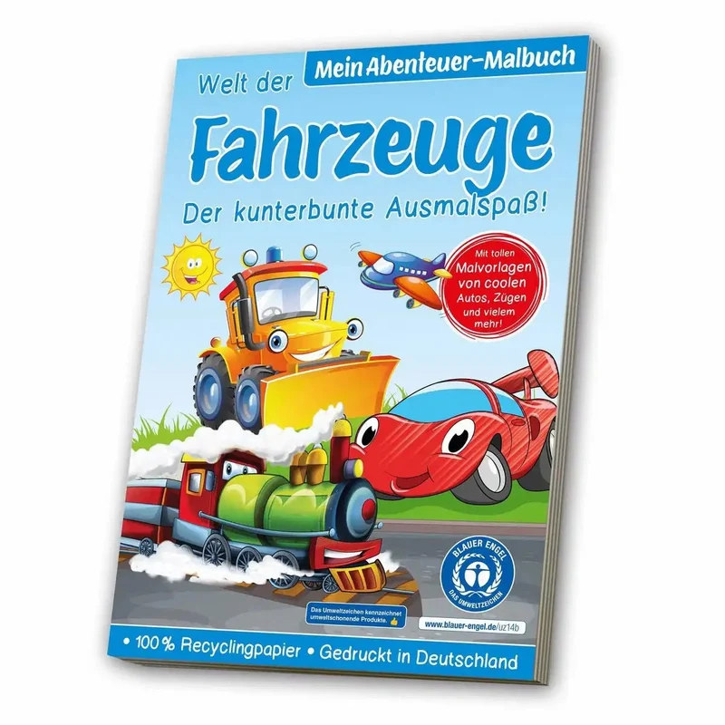Mein zauberhaftes Malbuch Welt der Fahrzeuge