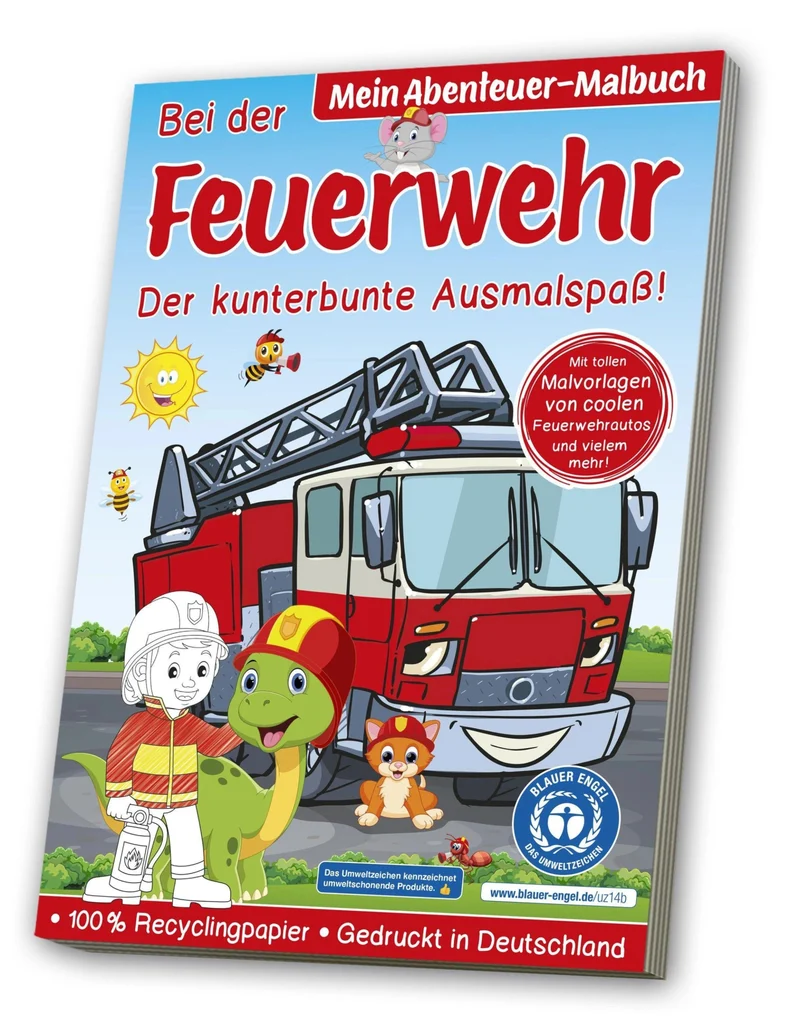 Mein Abenteuer−Malbuch Bei der Feuerwehr