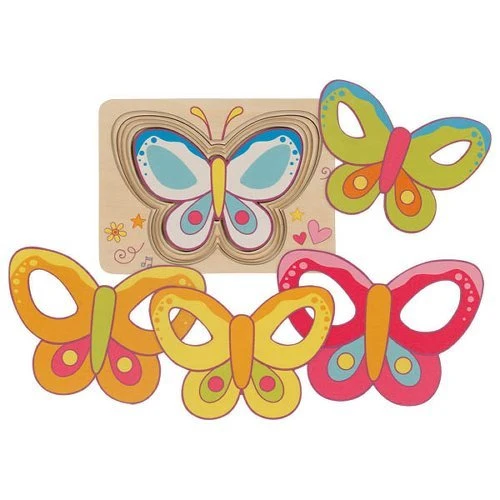 Schichtenpuzzle Schmetterling ab 2 Jahren – Goki