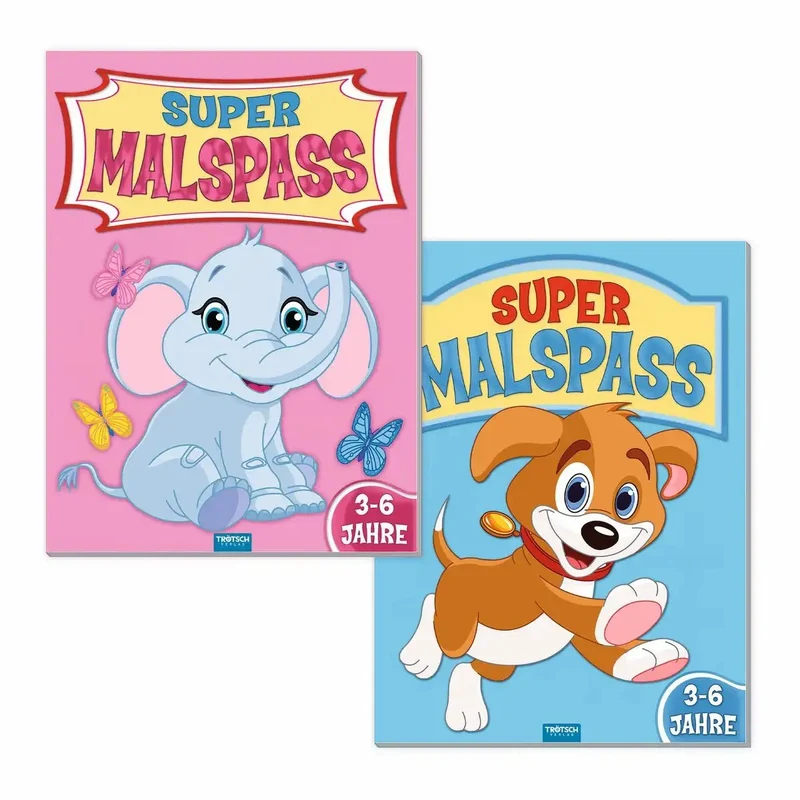 TRÖTSCH Malbuch Super Malspass 48 Seiten 2fach sortiert