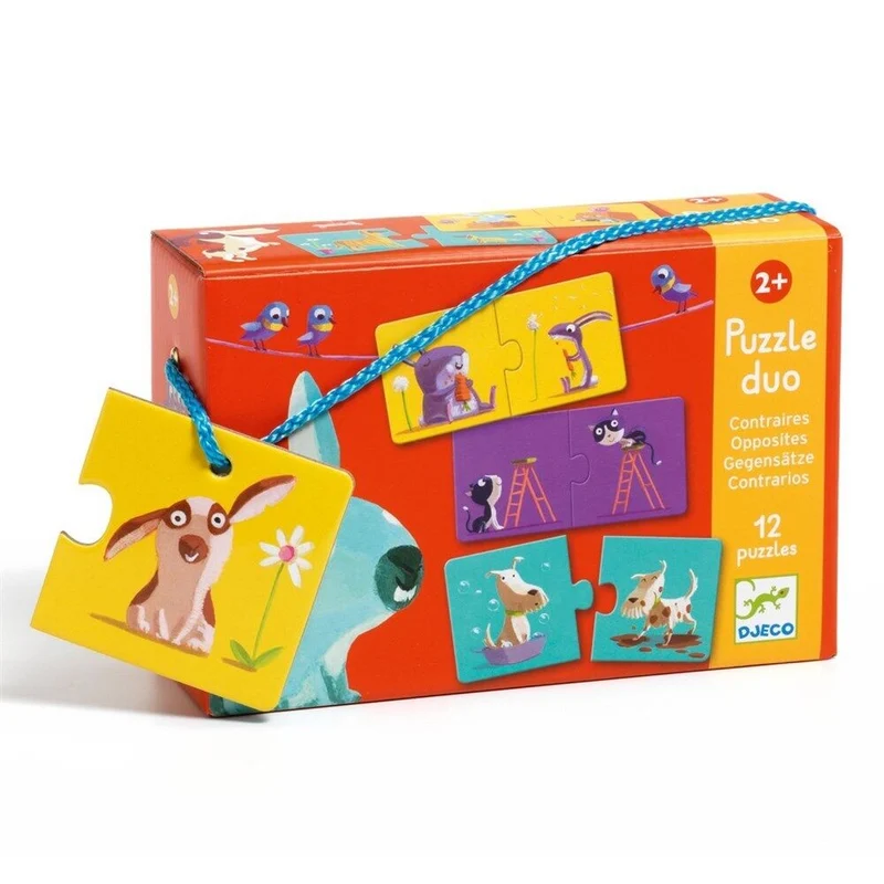 Lernspiel: Puzzle duo: Gegenteile