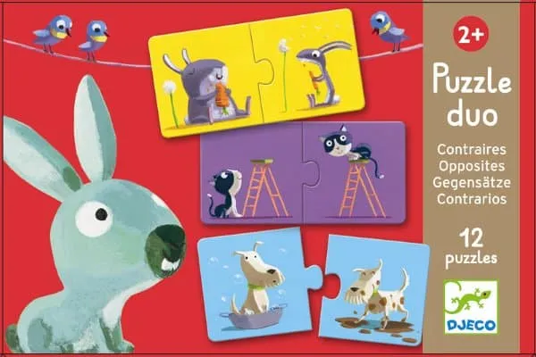 Lernspiel: Puzzle duo: Gegenteile