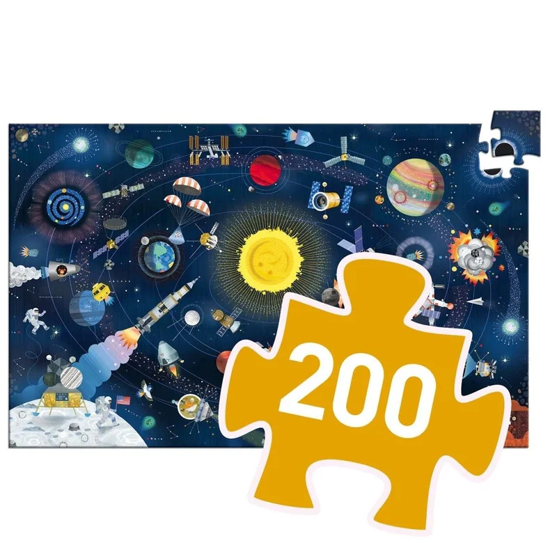 Wimmelpuzzle: Der Weltraum - 200 Teile