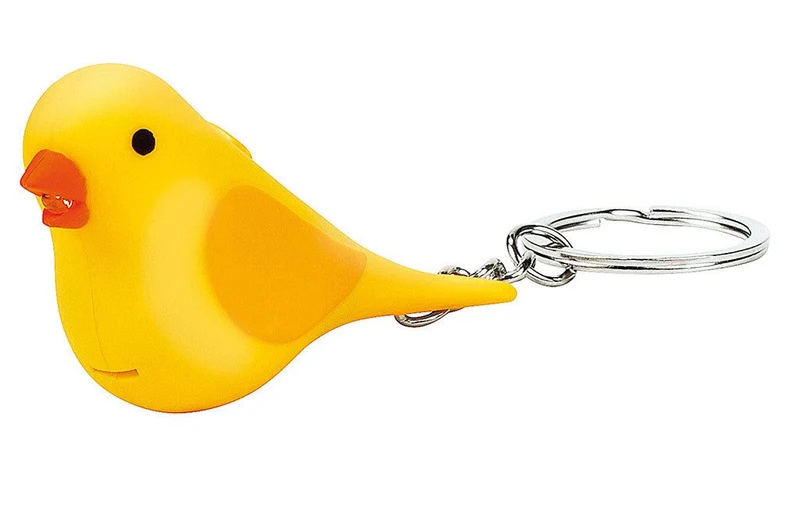 Leuchtende Zwitscher Vögel Schlüsselanhänger