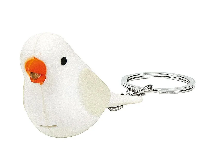 Leuchtende Zwitscher Vögel Schlüsselanhänger