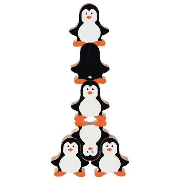 Stapelspiel Pinguine aus Holz