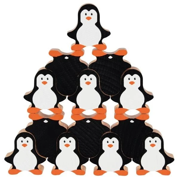 Stapelspiel Pinguine aus Holz