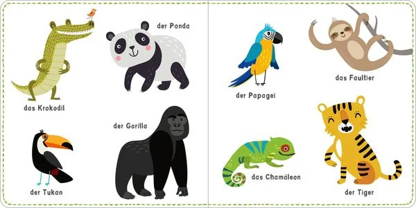 Mein kunterbuntes Wörterbuch- Tiere