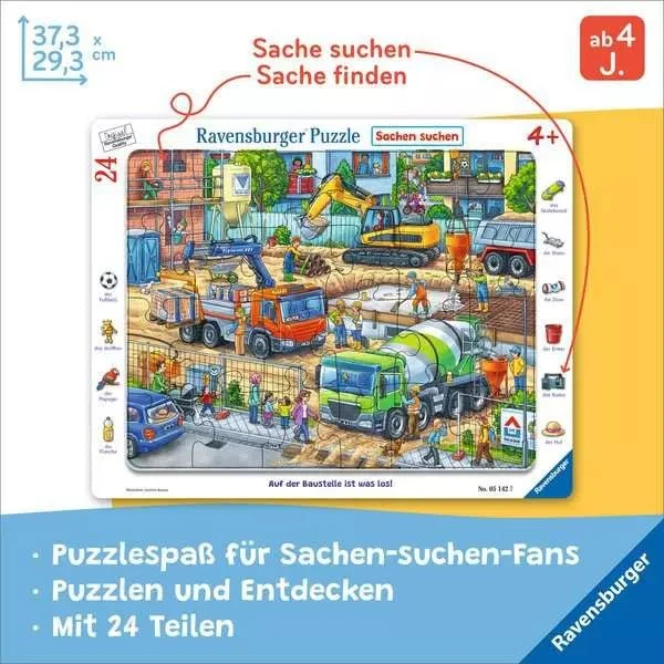 Rahmenpuzzle - Auf der Baustelle ist was los