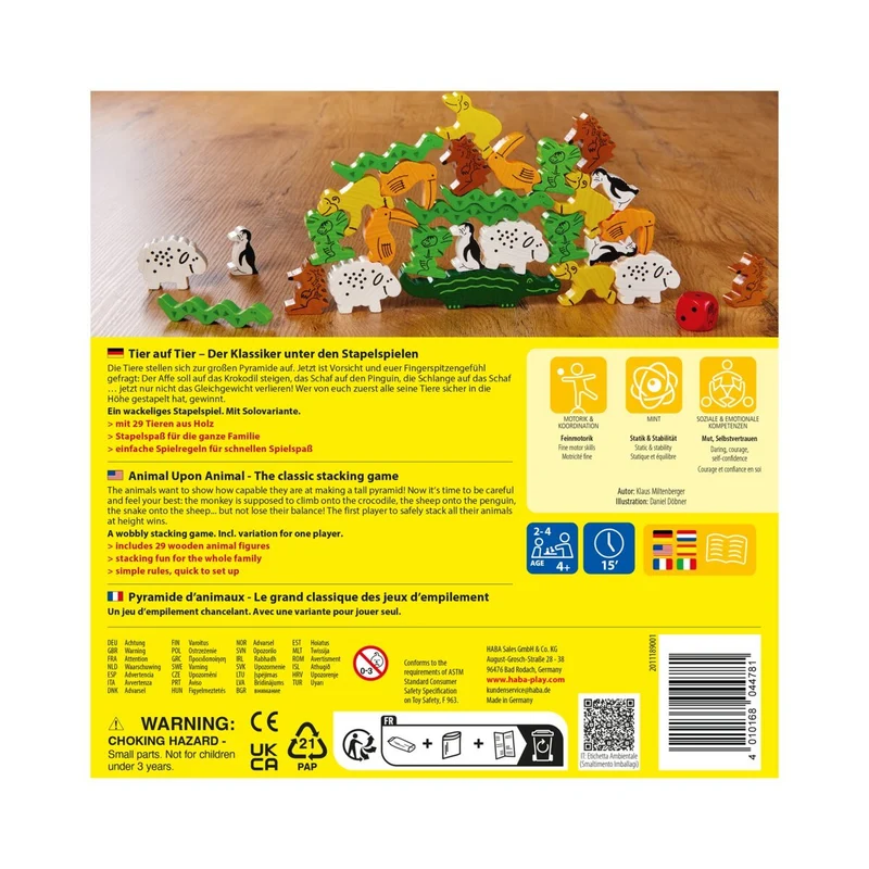 HABA Tier auf Tier – Stapelspiel